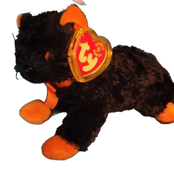 Ty Beanie Baby Fraidy The Cat Halloween 2001 NOS - Picture 1 of 7
